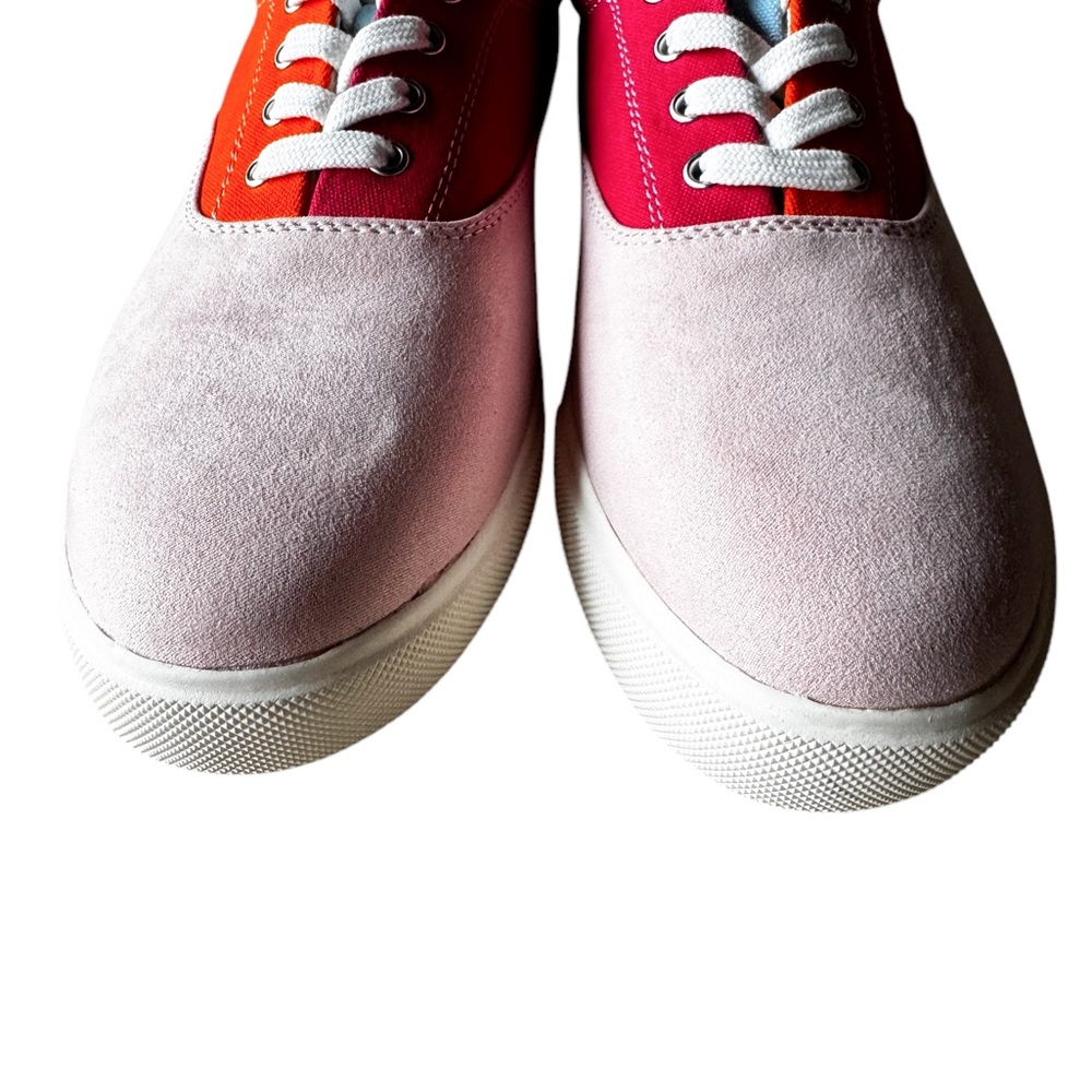 Club Room Sneakers Lance Orange Pink Men's Size 10M Colorblock 100134193 NIB - Picture 11 of 12